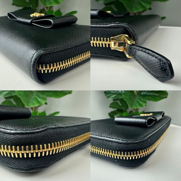 💎✨Authentic Prada Saffiano Leather Long Wallet Black - Picture 5 of 5